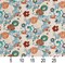Upholstery Fabric - Aqua & Teal Floral Upholstery Fabric 54 Inches"